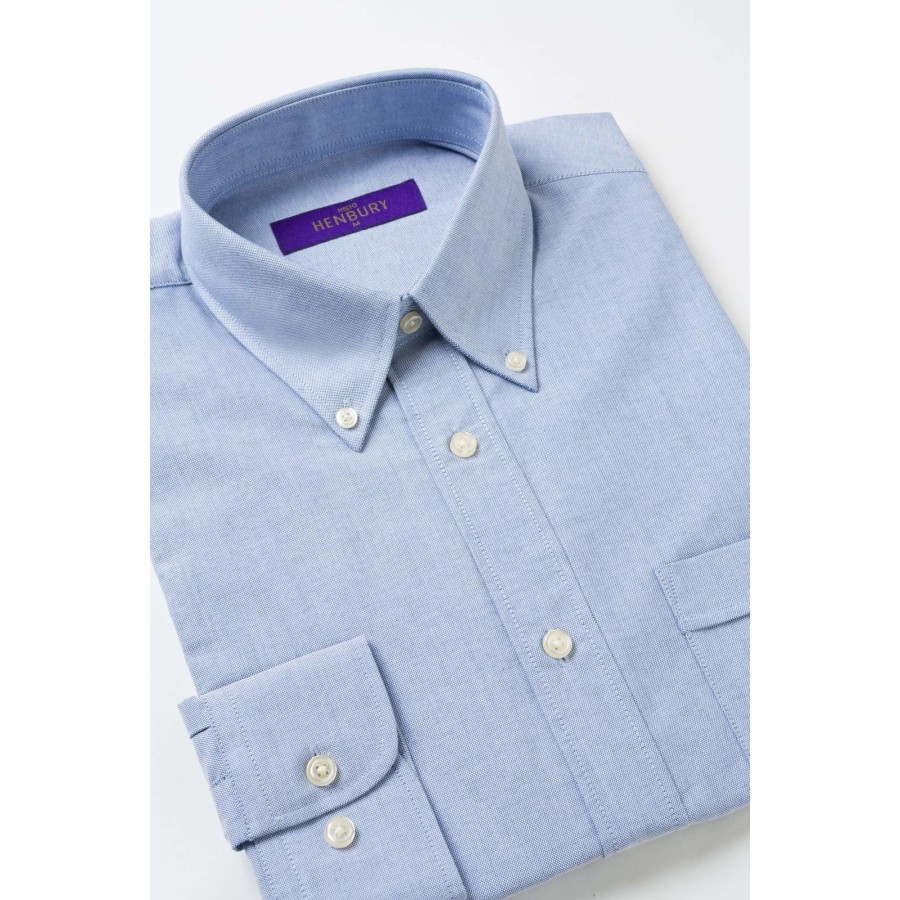 Herren Classic Long Sleeved Oxford Shirt – Bild 2