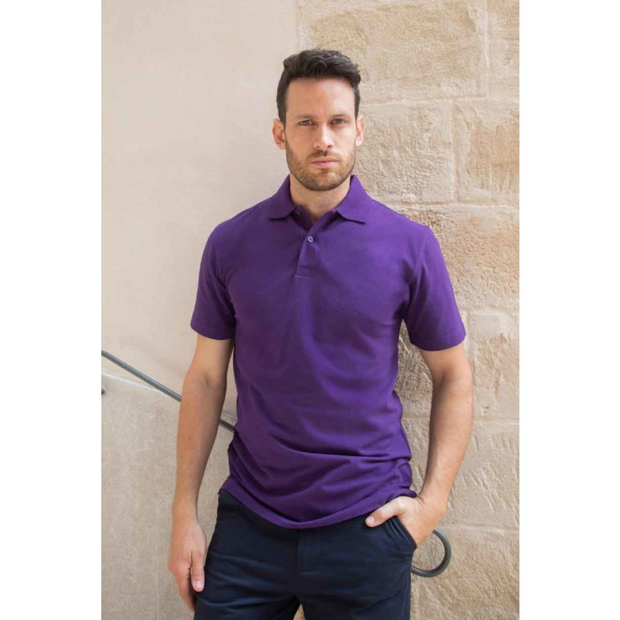 Herren Stretch Piqué Polo Shirt – Bild 2