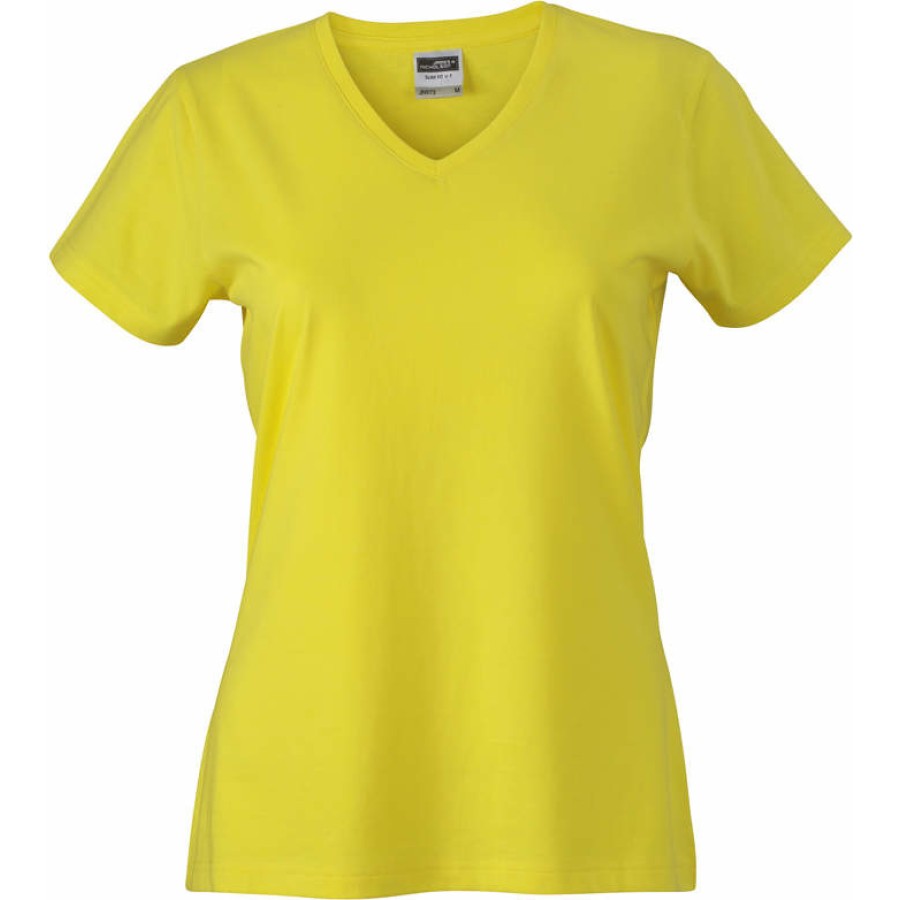 Tailliertes Damen V-Ausschnitt T-Shirt