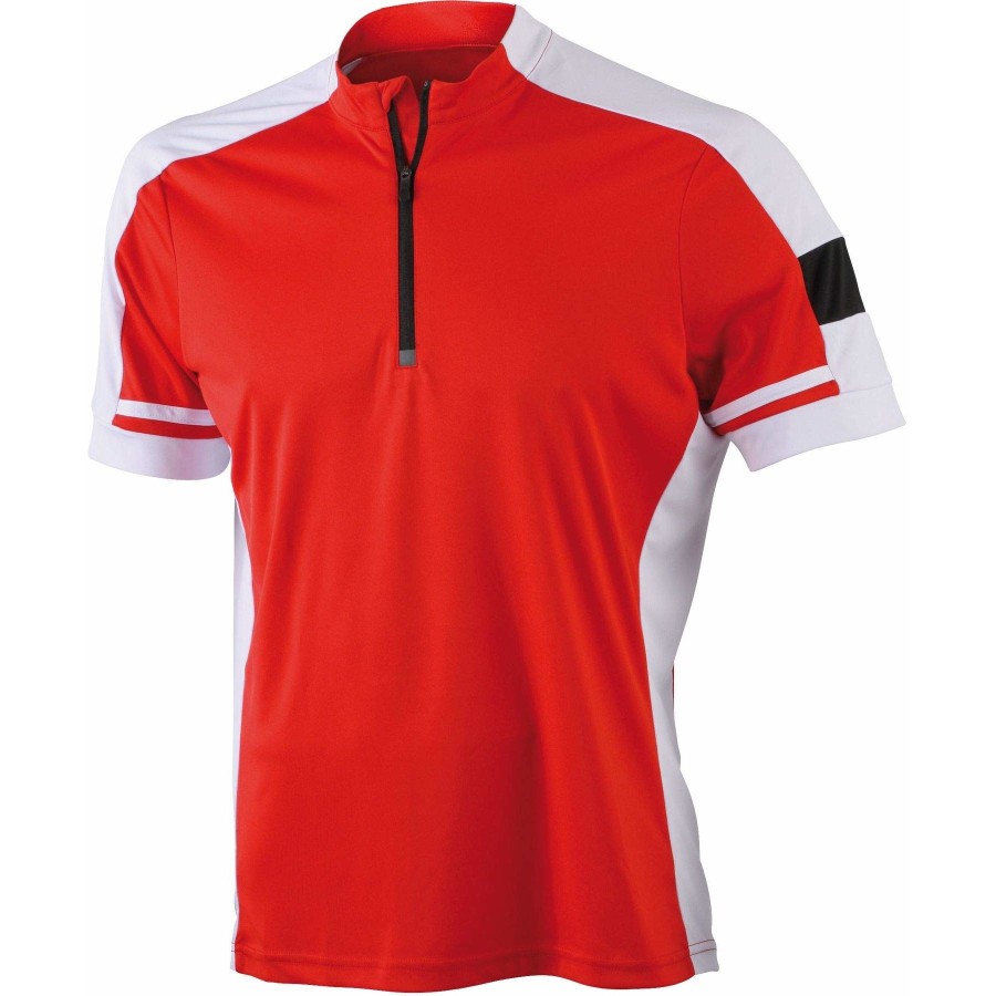 Herren Rad Shirt mit 1/2 Zip