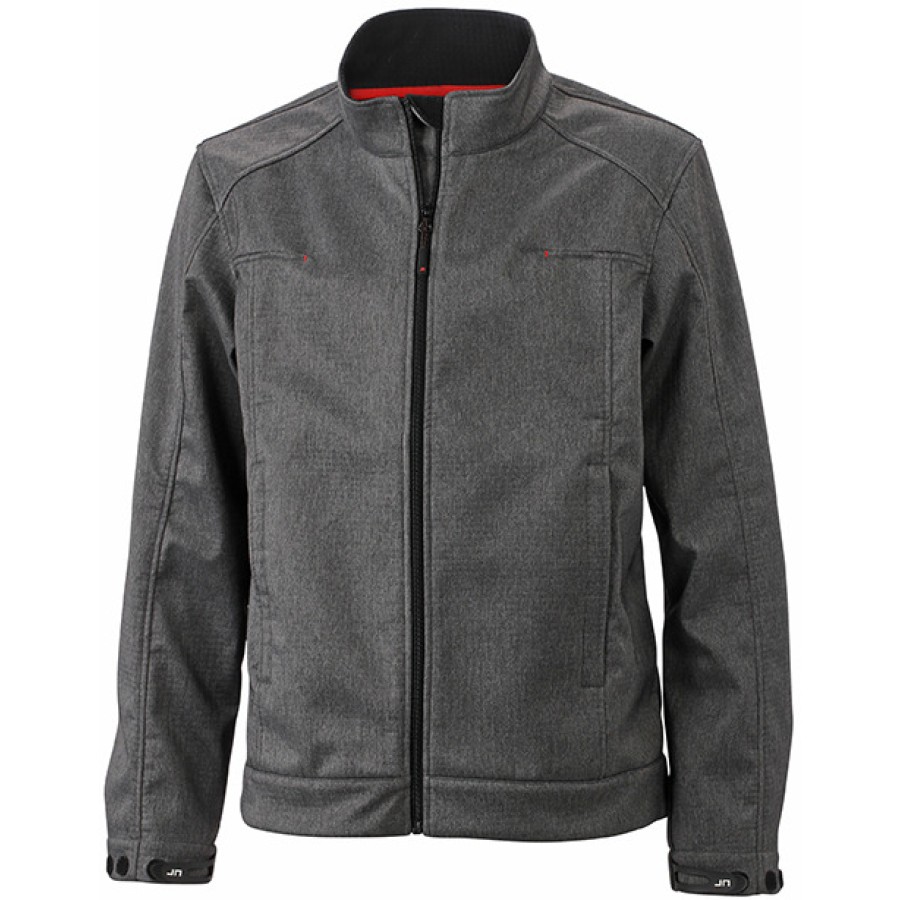 Herren 3-Lagen Melange Softshell Jacke