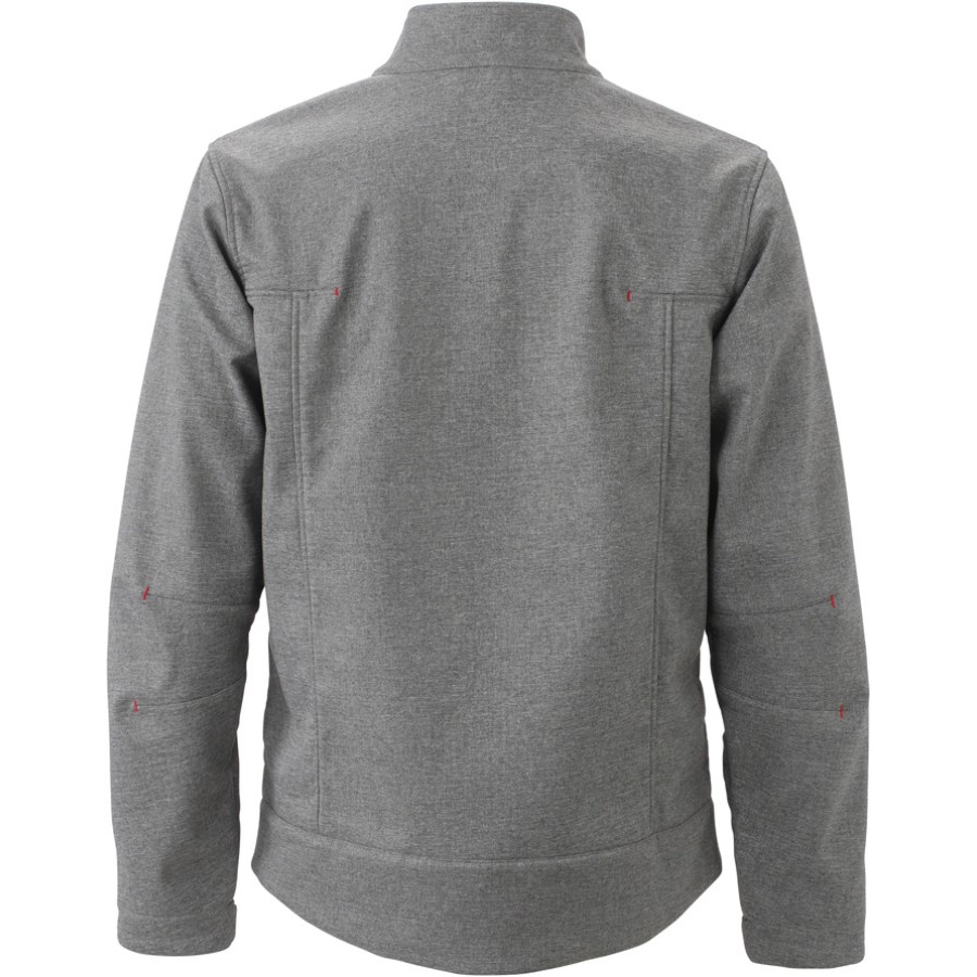 Herren 3-Lagen Melange Softshell Jacke – Bild 4