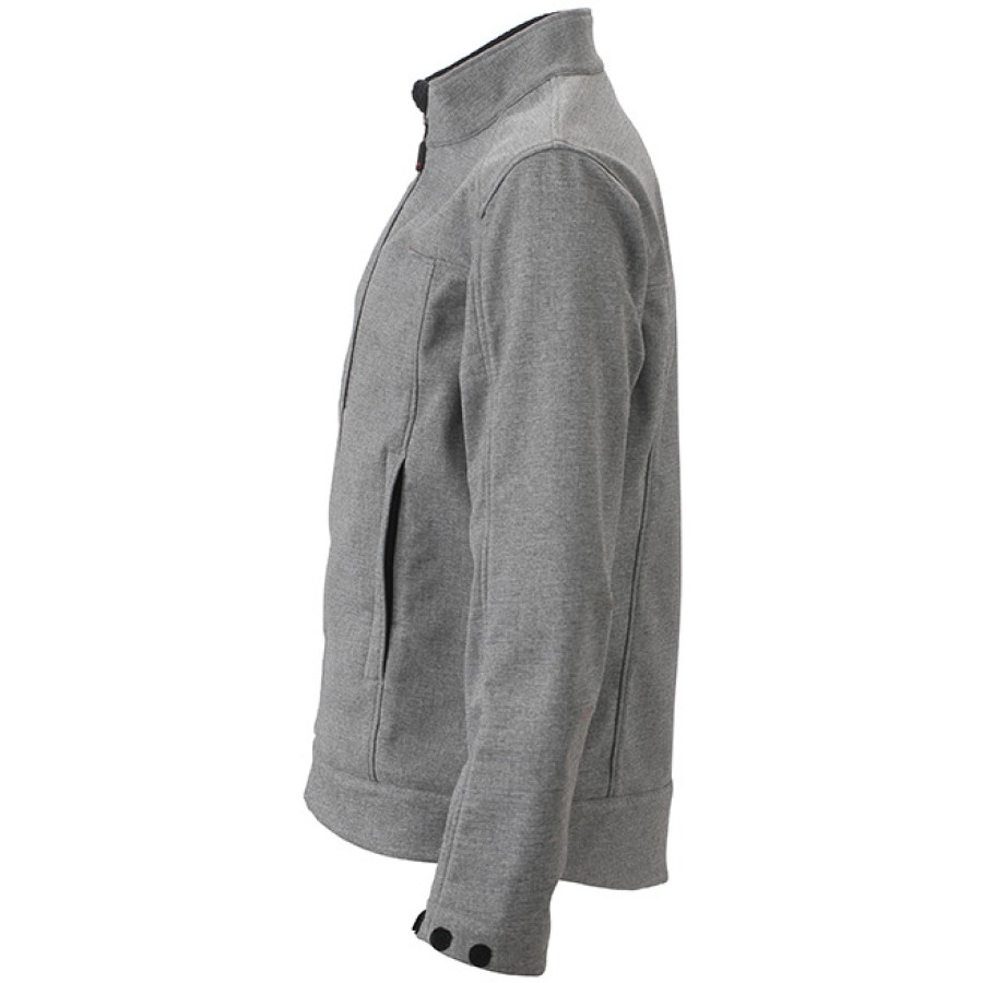 Herren 3-Lagen Melange Softshell Jacke – Bild 6