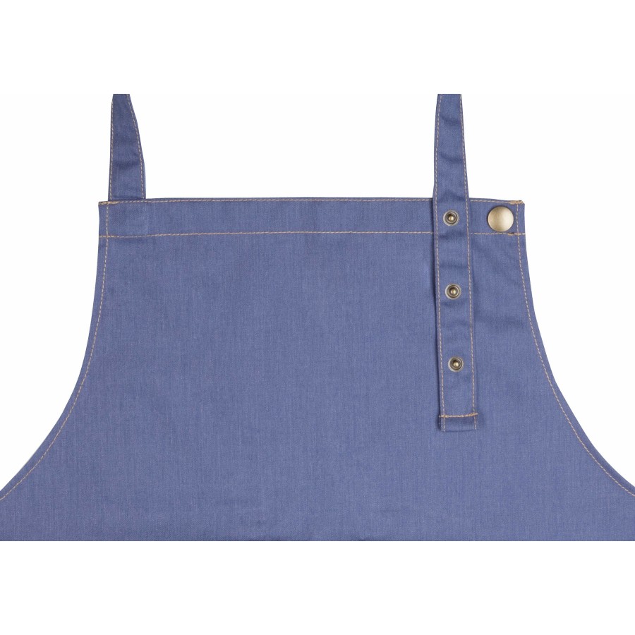 Latzschürze Jeans-Style mit Tasche – Bild 4