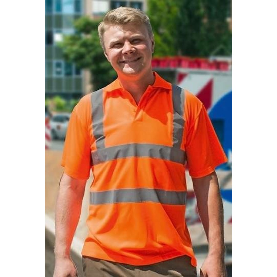 Hi-Viz Polo Shirt Basic EN ISO 20471 – Bild 2