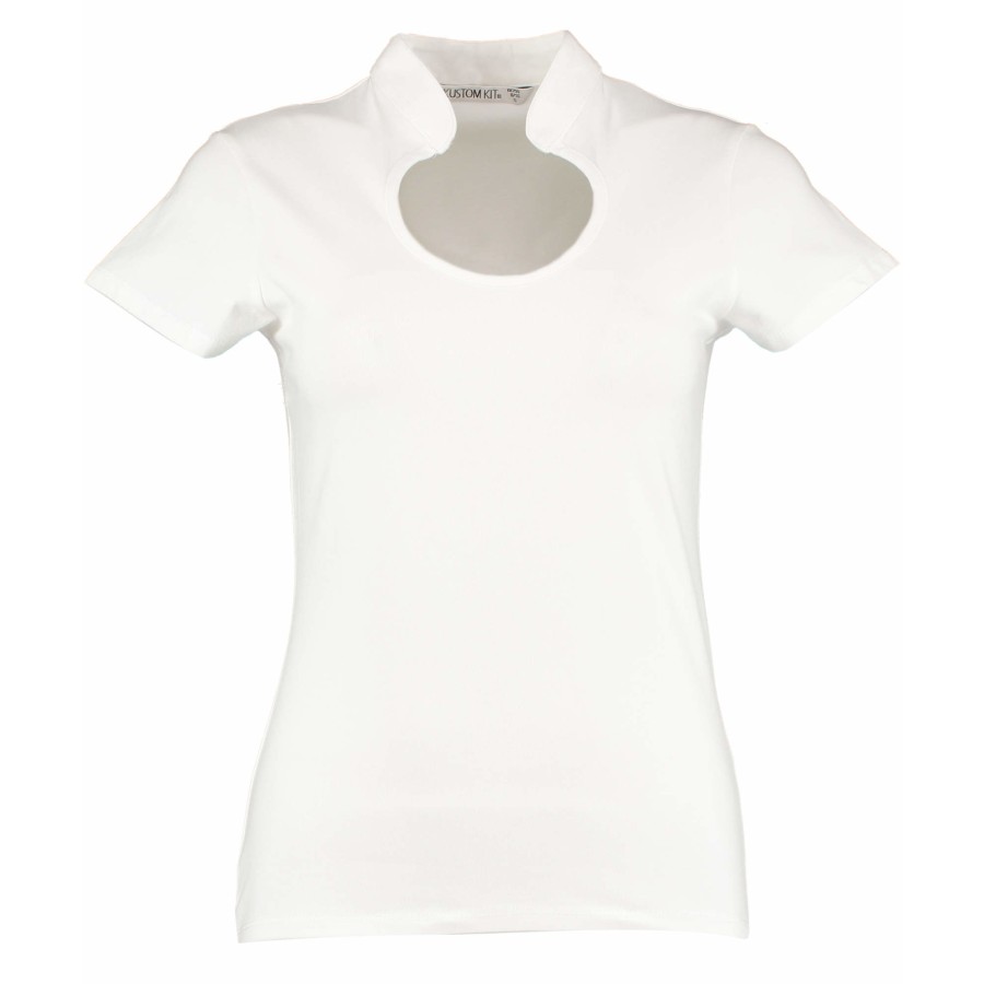 Regular Fit Corporate Top Keyhole Neck