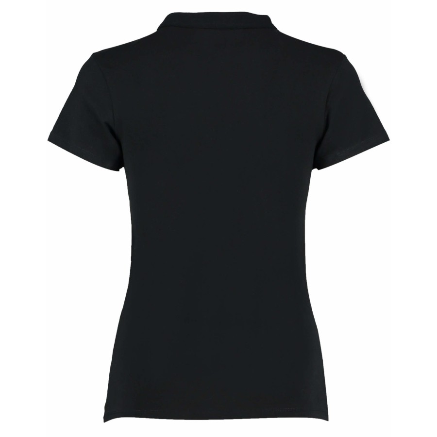 Damen Regular Fit Corporate Top V Neck Mandarin Collar – Bild 3