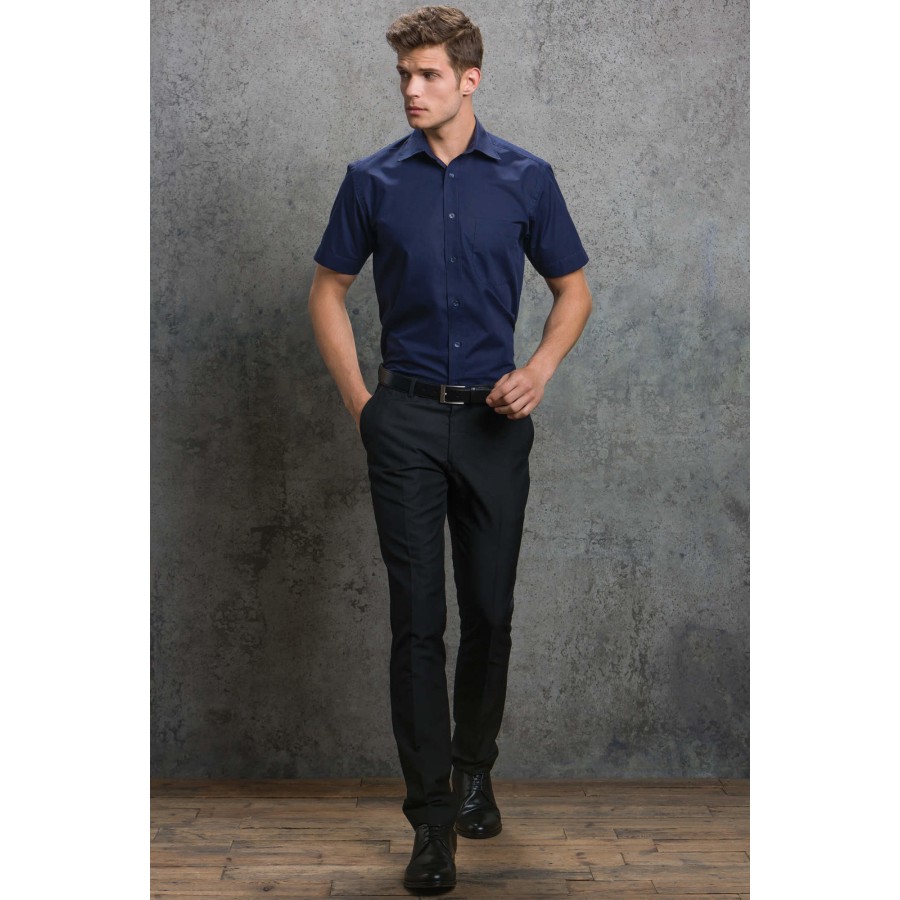 Herren Classic Fit Business Shirt Short Sleeve – Bild 2