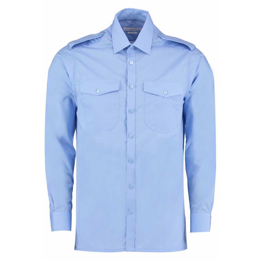 Herren Tailored Fit Pilot Shirt Long Sleeve