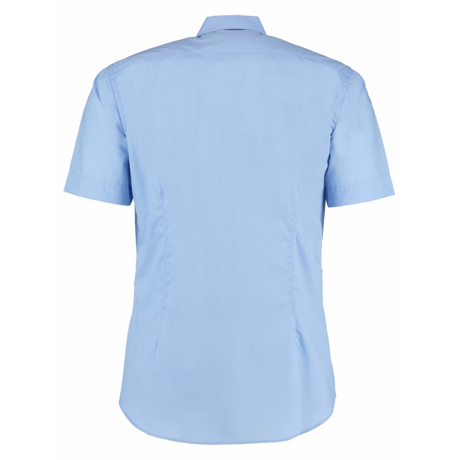 Herren Slim Fit Business Shirt Short Sleeve – Bild 3