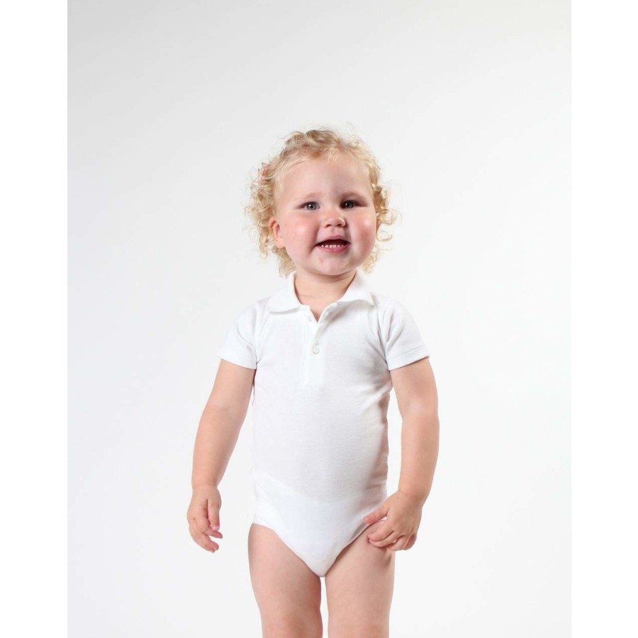 Bio Bodysuit with Polo shirt neck