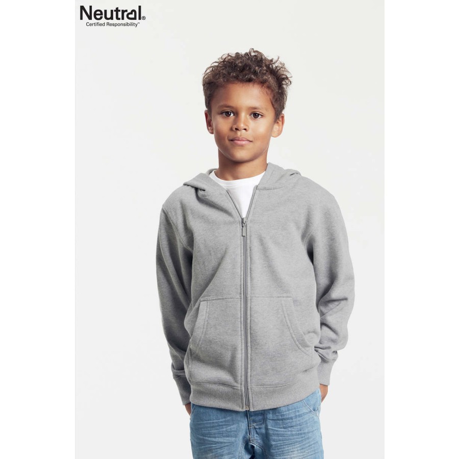 Kinder Bio Kapuzen Sweatjacke – Bild 2