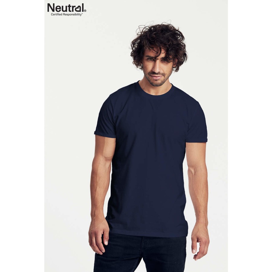Herren Bio T-Shirt mit Rollärmel – Bild 2