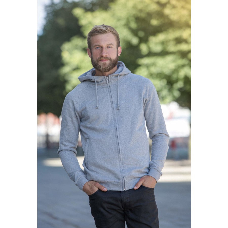 Unisex Hoodie with Hidden Zip – Bild 7