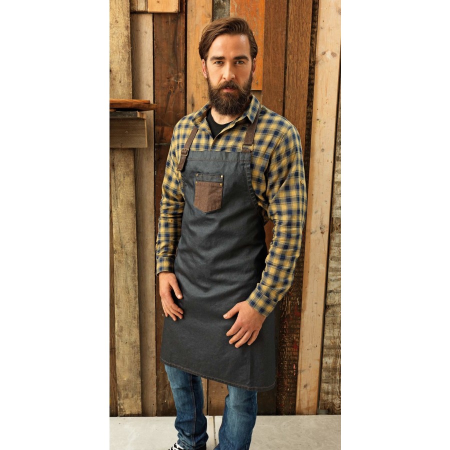 Denim Latzschürze Division – Bild 2
