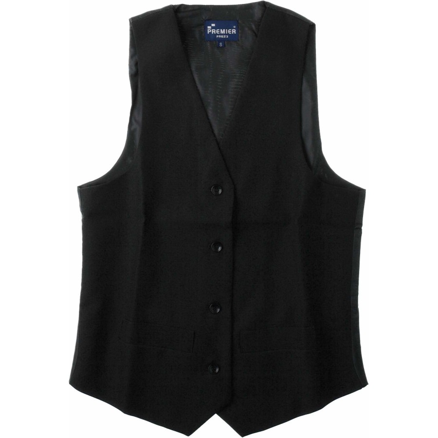 Damen Lined Polyester Waistcoat