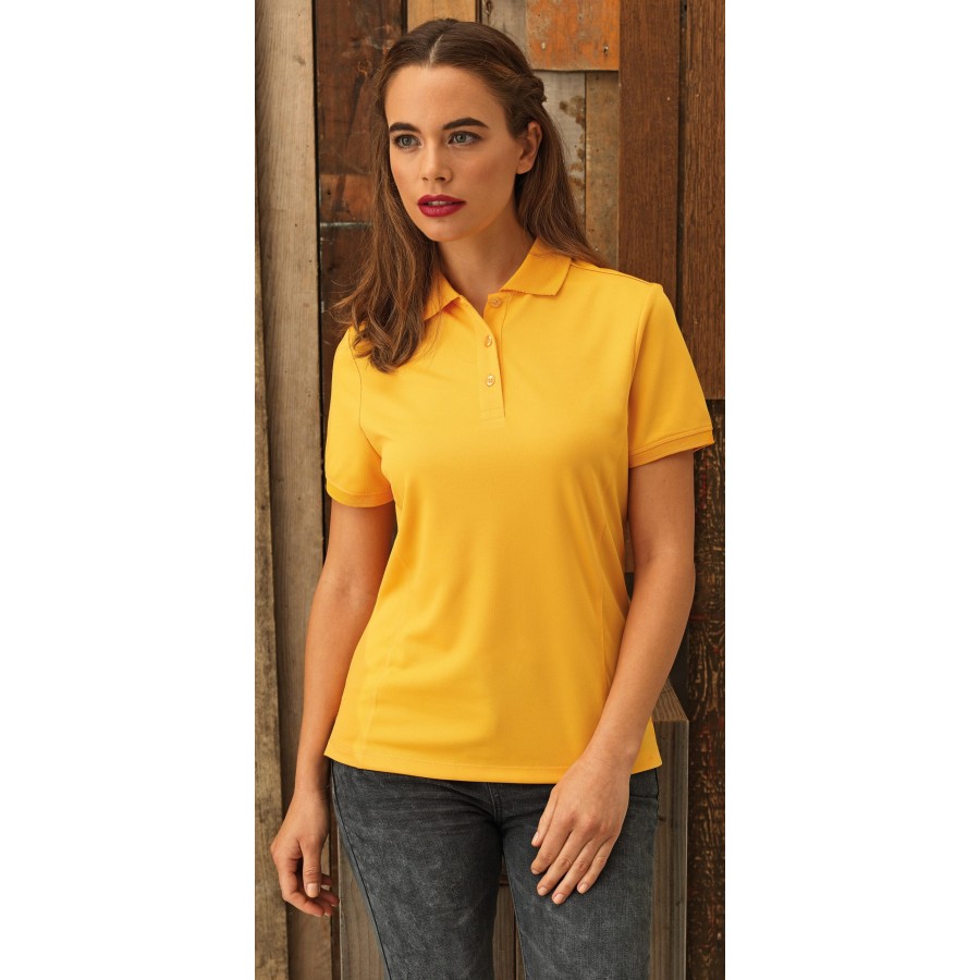 Damen Coolchecker® Piqué Polo – Bild 2