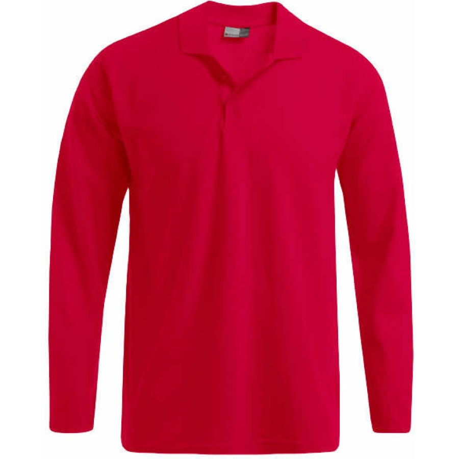 Herren Heavy Polo Longsleeve