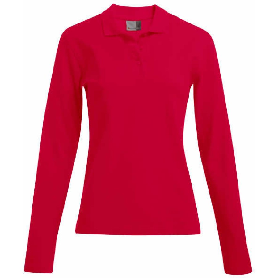 Damen Heavy Polo Longsleeve