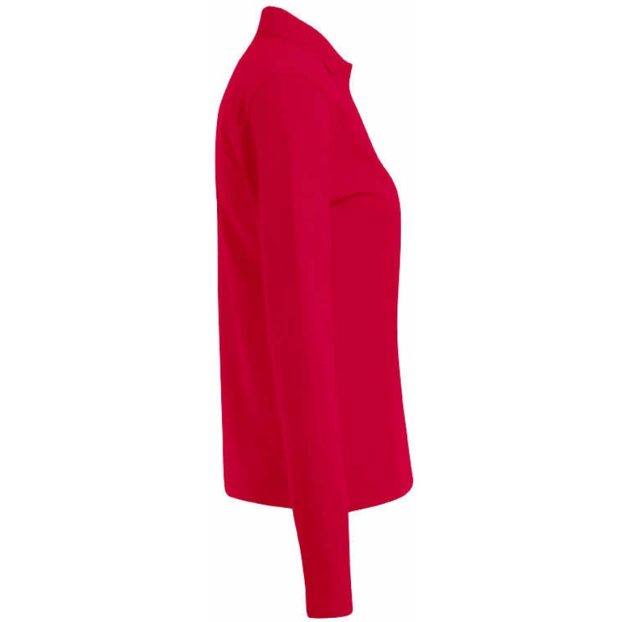 Damen Heavy Polo Longsleeve – Bild 4