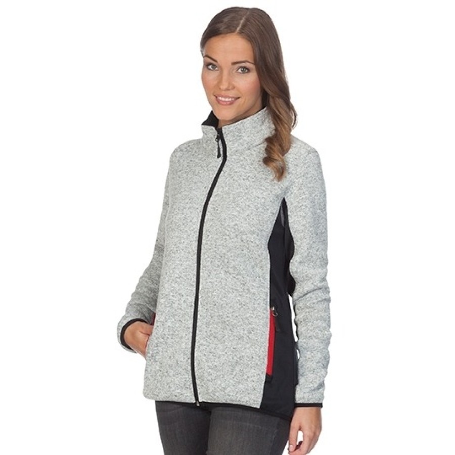 Damen Workwear Strickfleece Jacke – Bild 2