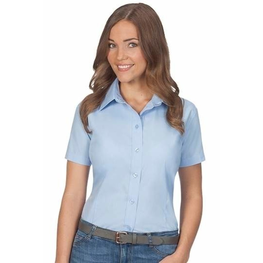Damen Poplin Shirt Short Sleeve – Bild 2