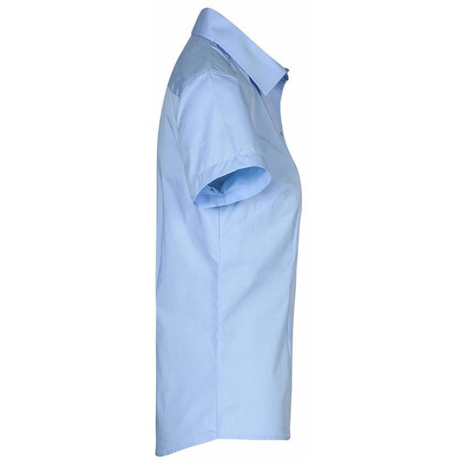 Damen Poplin Shirt Short Sleeve – Bild 4