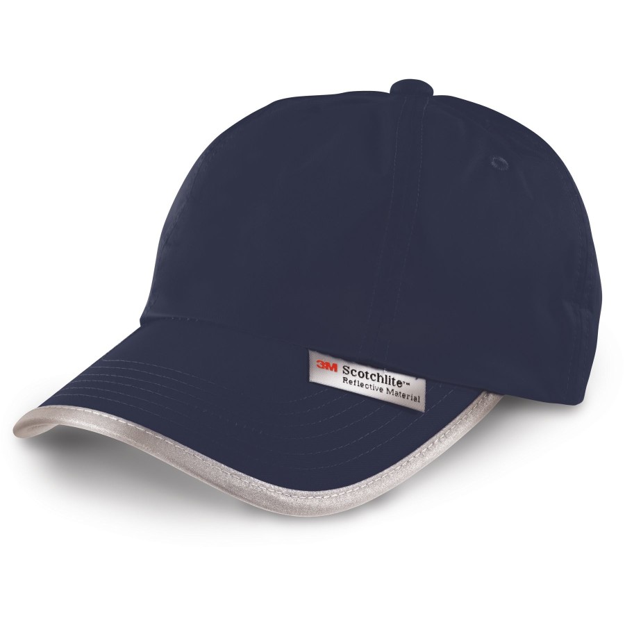 6 Panel Nylon Kappe mit fluoreszierender Paspel