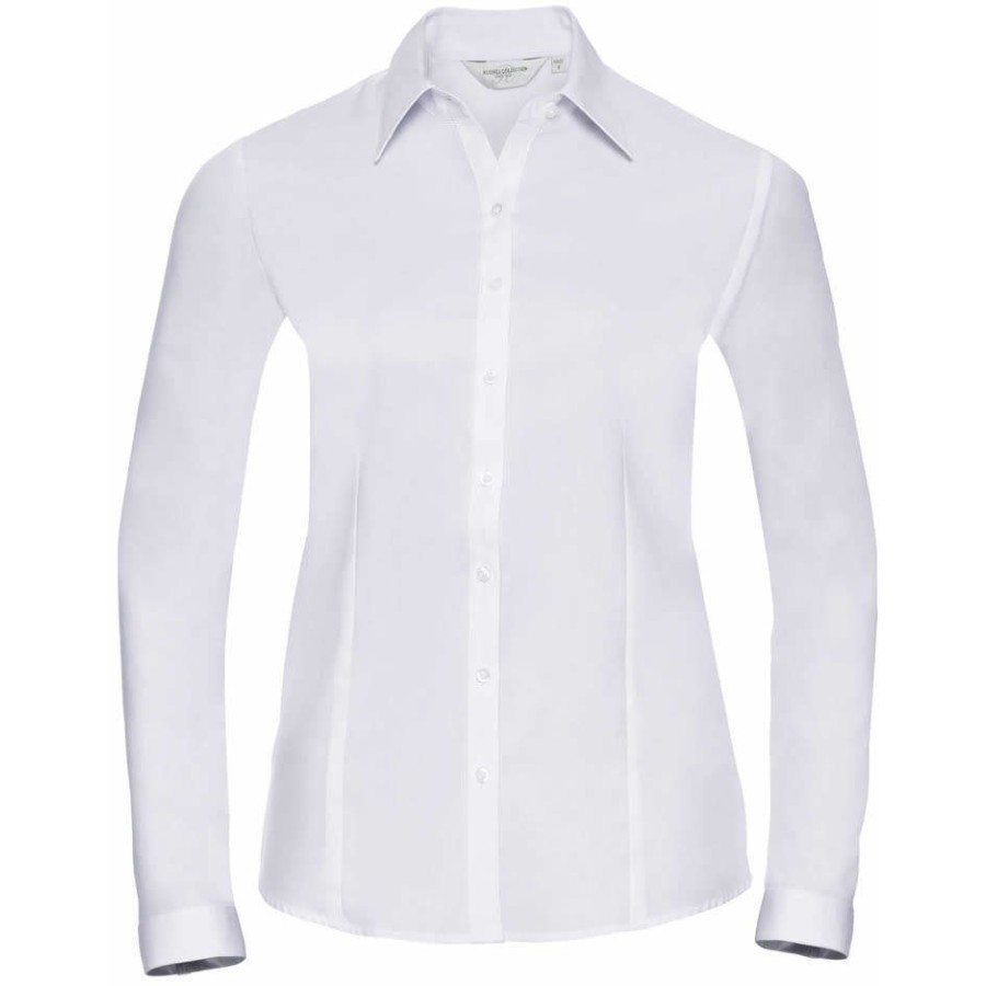 Herringbone Bluse langarm