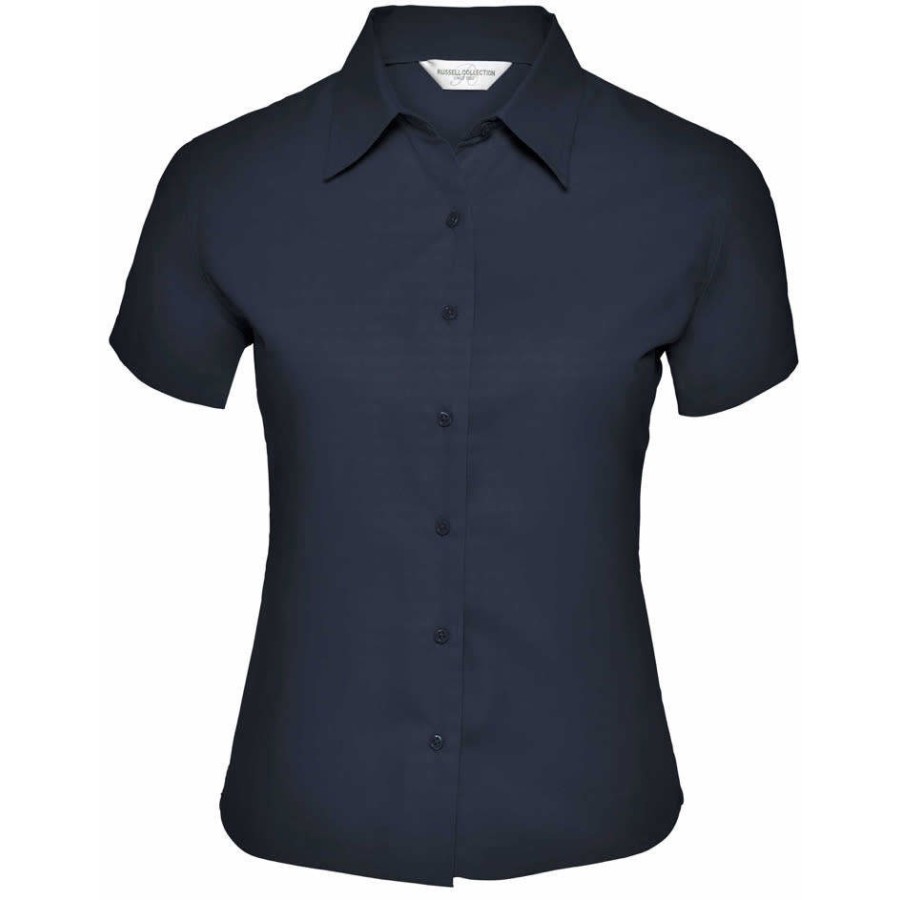 Twill Bluse kurzarm