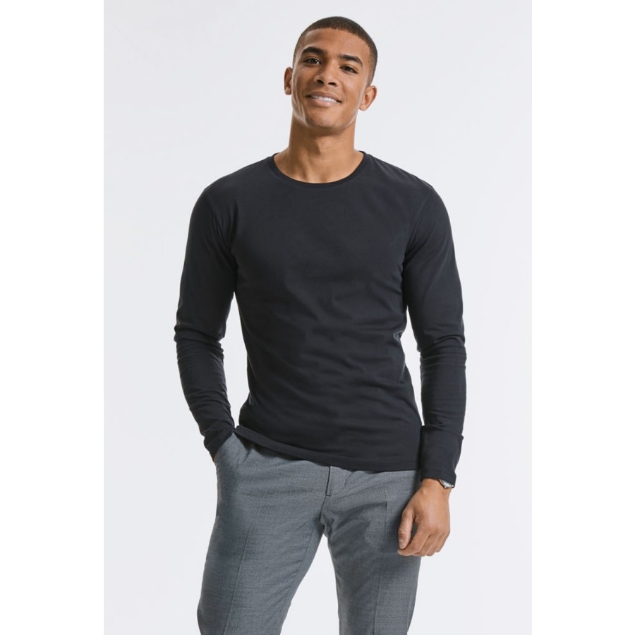 Herren Bio T-Shirt langarm – Bild 2