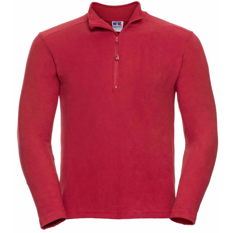 Microfleece Pullover mit 1/4 Zip