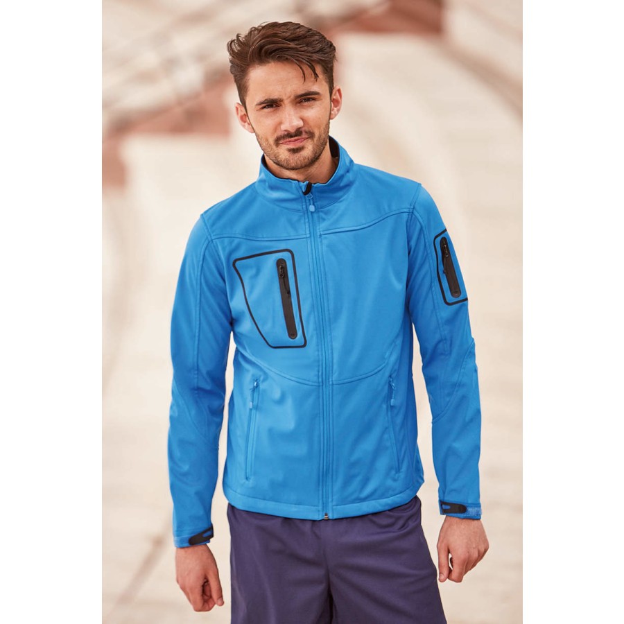 Herren 3-Lagen Sport Softshell Jacke – Bild 2