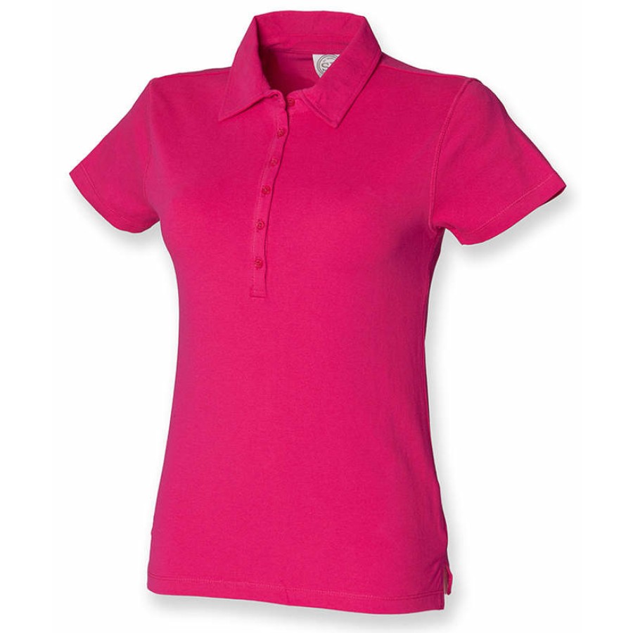 Damen Short Sleeved Stretch Polo
