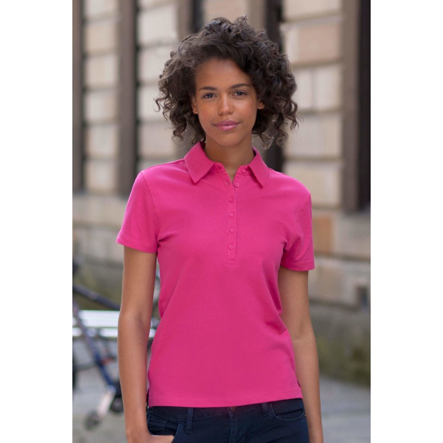 Damen Short Sleeved Stretch Polo – Bild 2