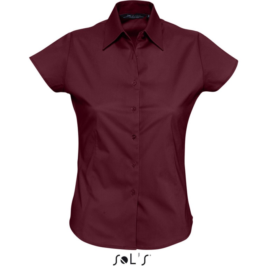 Stretch Bluse kurzarm