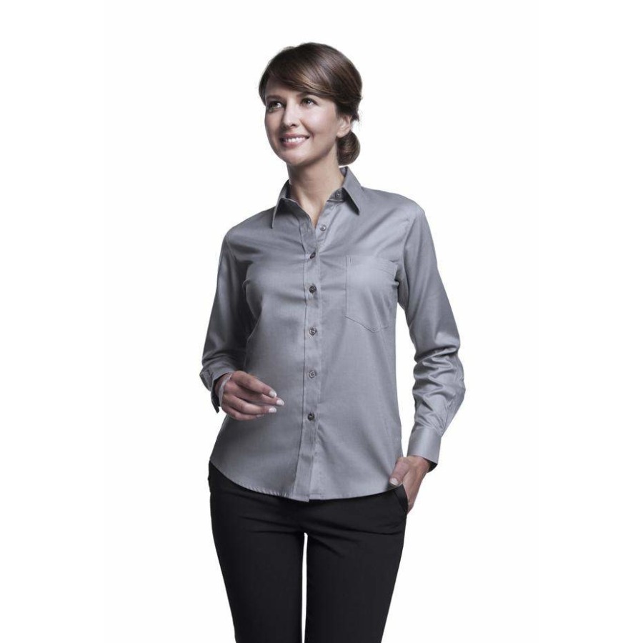 Damen Long Sleeve Shirt Business – Bild 2