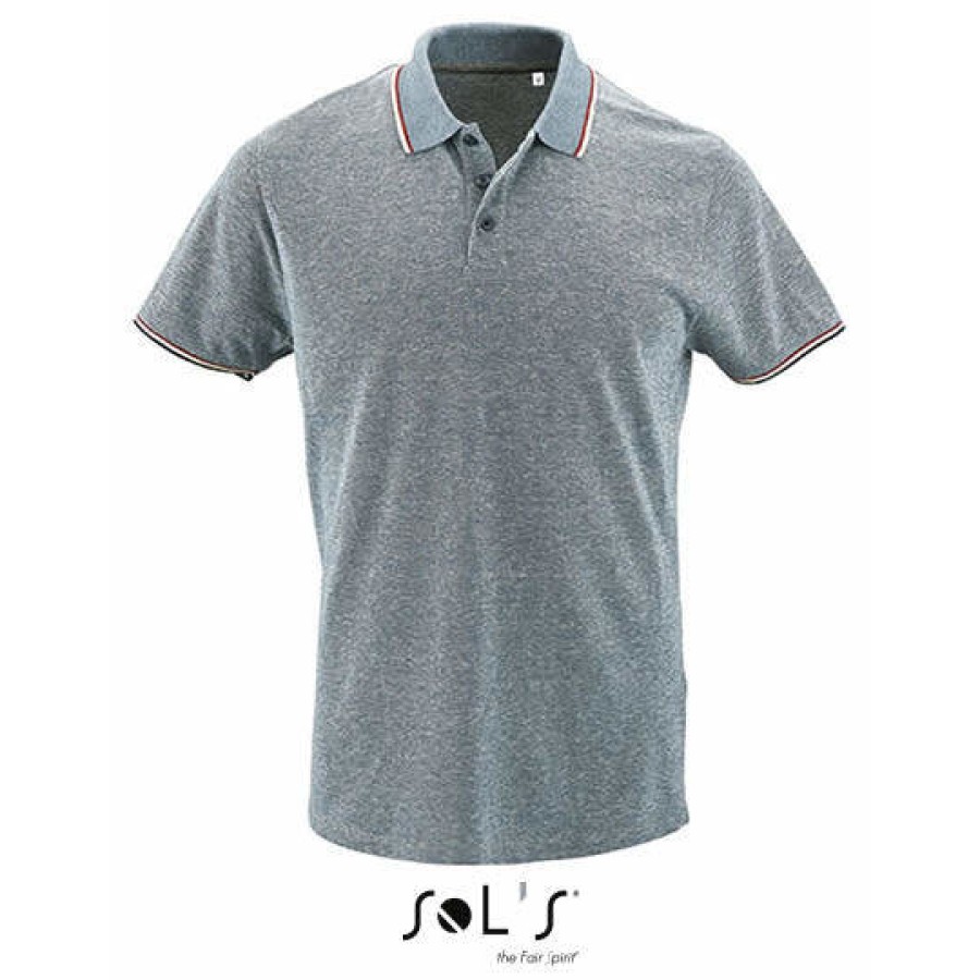 Herren Melange Piqué Polo
