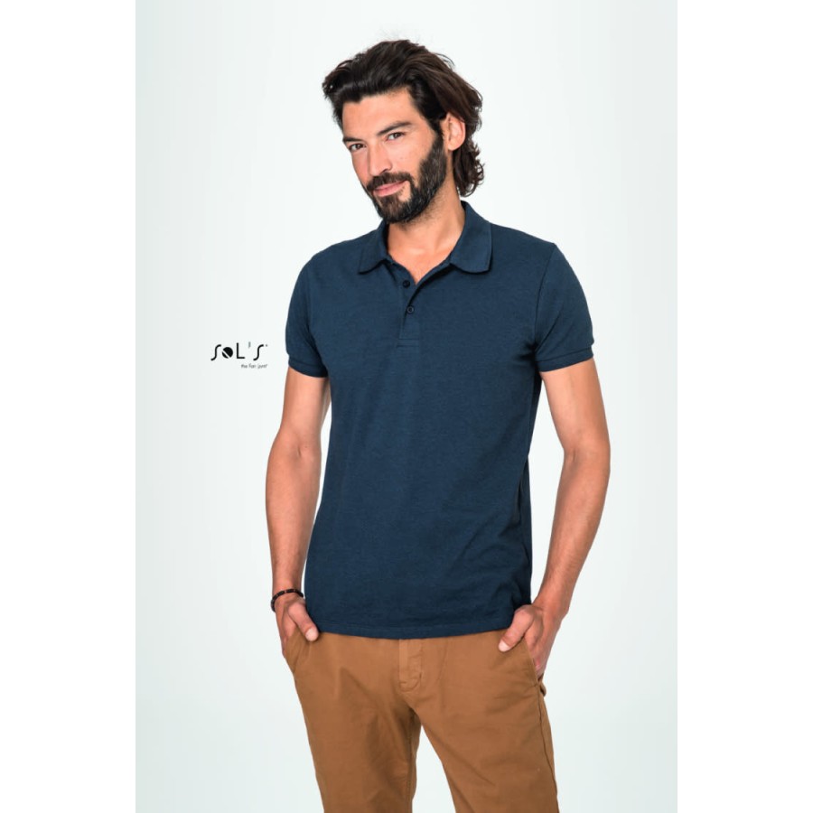 Herren Piqué Stretch Polo – Bild 2