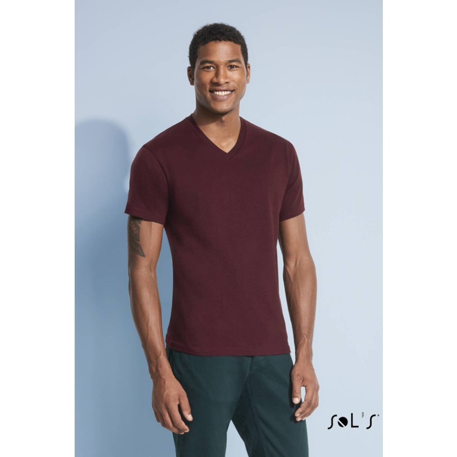 Herren V-Ausschnitt T-Shirt – Bild 2