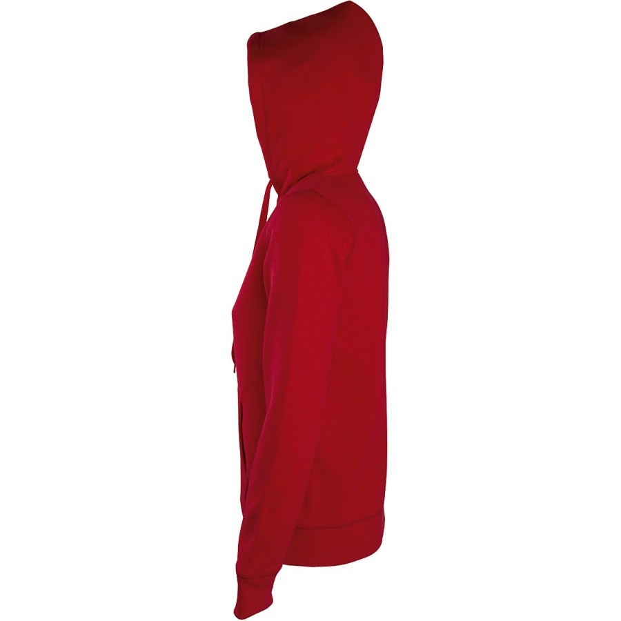 Damen Sweatjacke mit gefütterter Kapuze – Bild 2