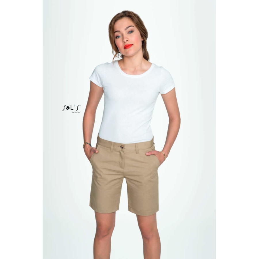 Damen Chino Bermuda Shorts Jasper – Bild 2
