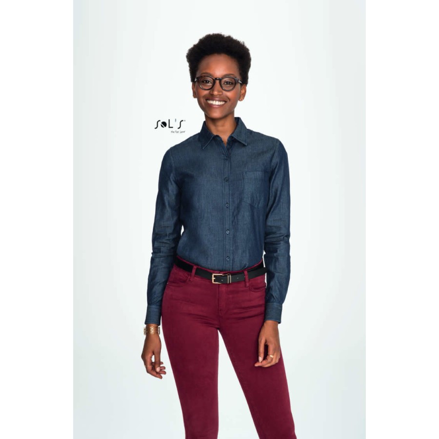 Damen Denim Shirt Barry – Bild 2