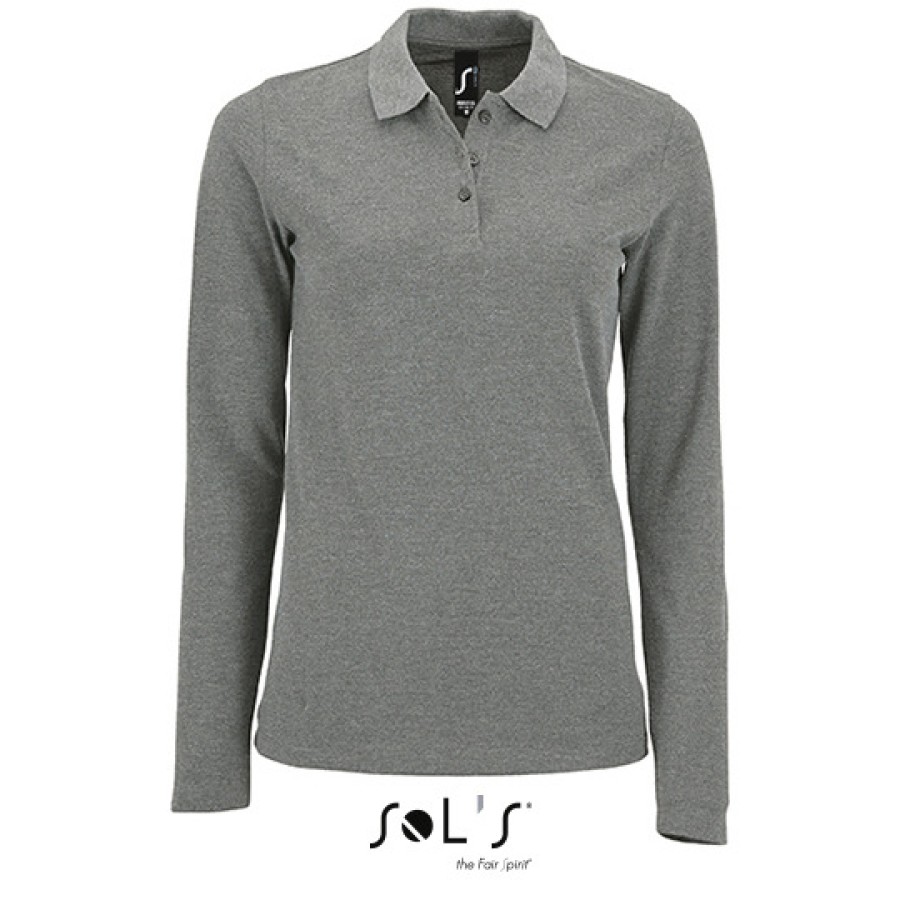 Damen Piqué Polo langarm