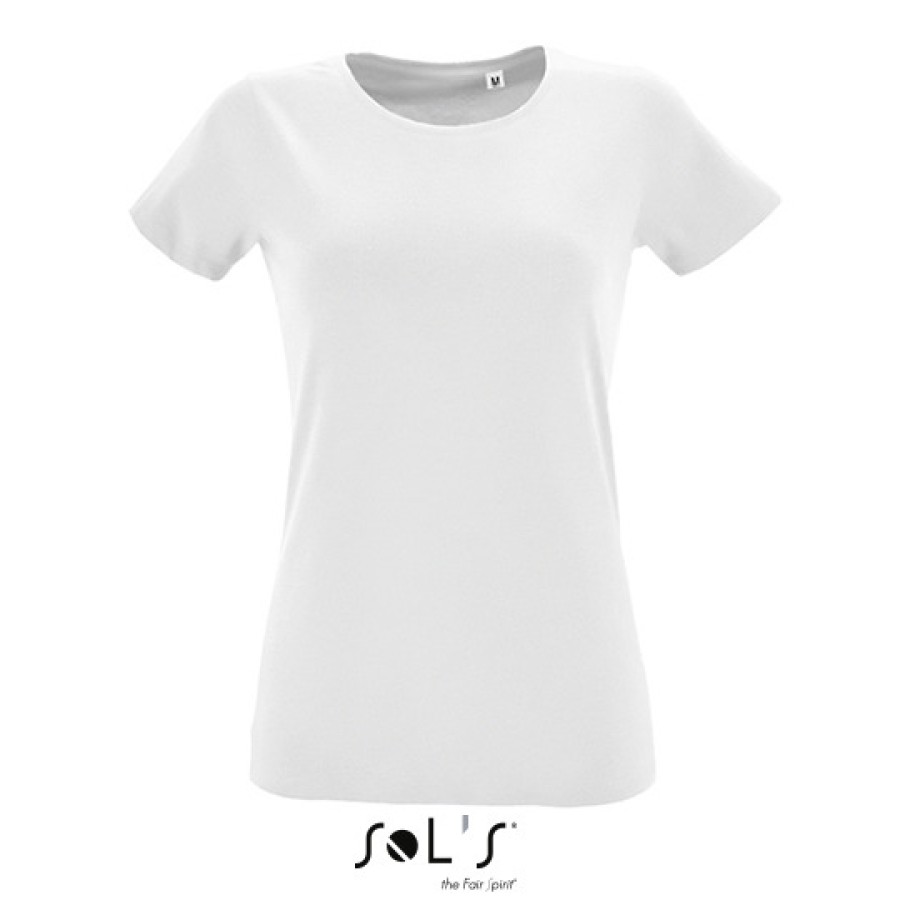 Damen Round Neck Fitted T-Shirt Regent
