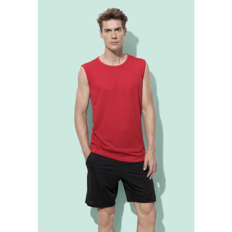 Herren Bird eye Sport Shirt ärmellos – Bild 2