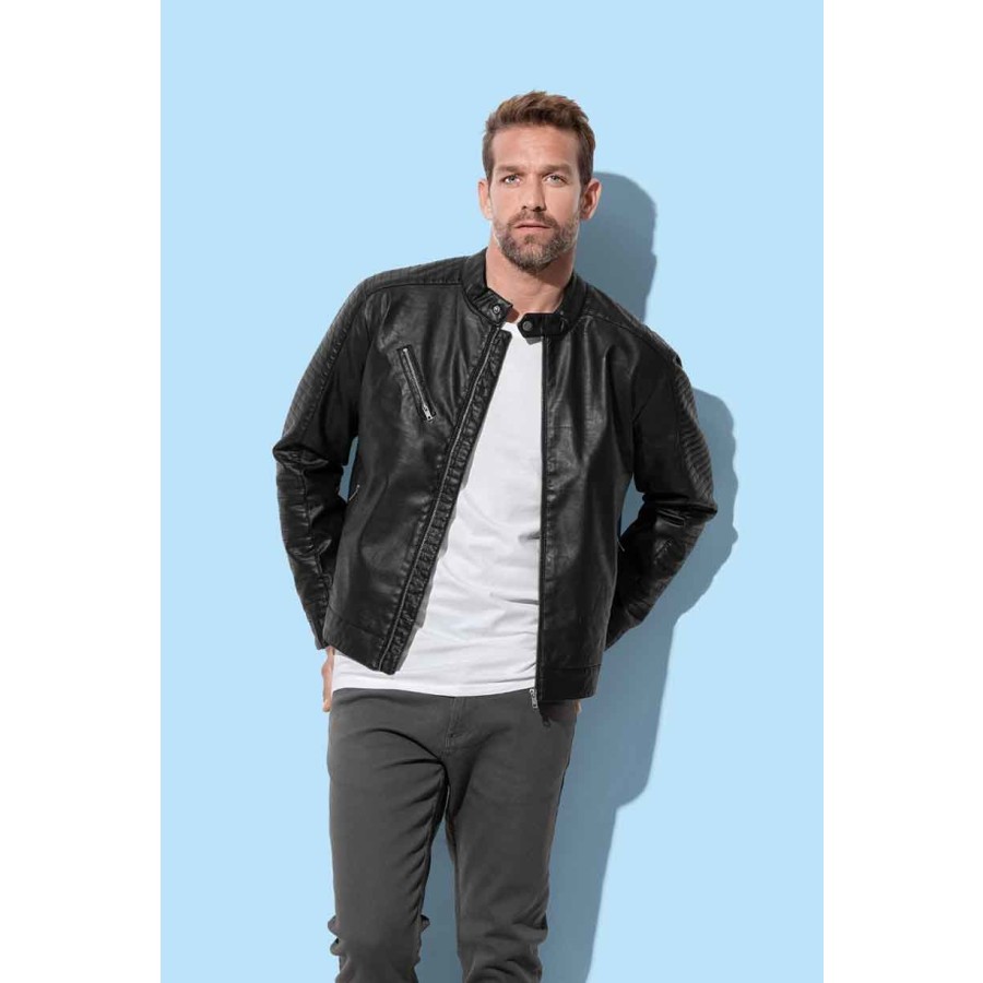 Herren Biker Jacke – Bild 2