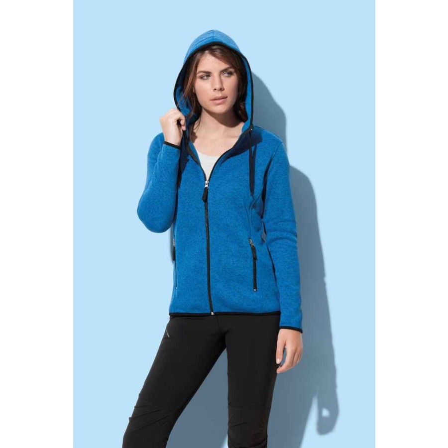 Damen Strickfleece Jacke – Bild 2