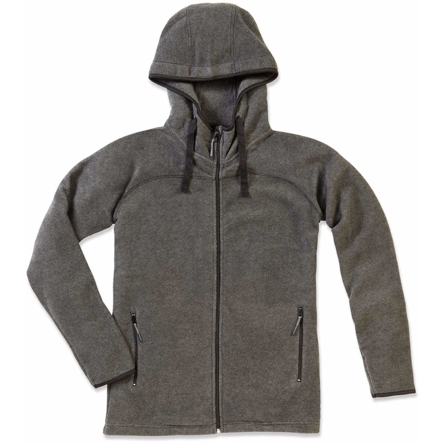 Herren Kapuzen Fleecejacke