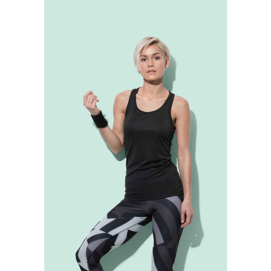 Damen Interlock Sport T-Shirt ärmellos – Bild 2